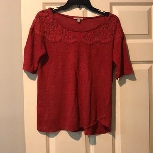 Rust Anthropologie top
